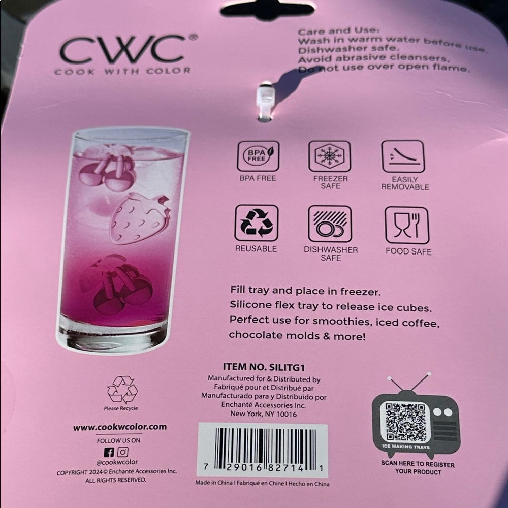 Sweetest Berry 2 pack Ice Tray and Mold Set - Pink Delight - Picture 3 of 6